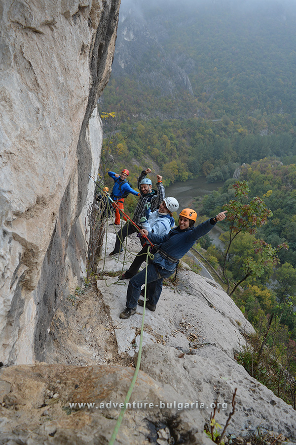 Via ferrata in the Iskar gorge, Bulgaria